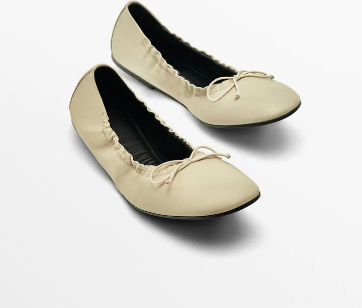 Ballet Flats With Gathered Detail - Image 3