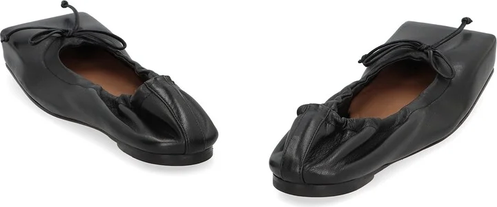 Ballet Leather Ballet Flats - Image 4
