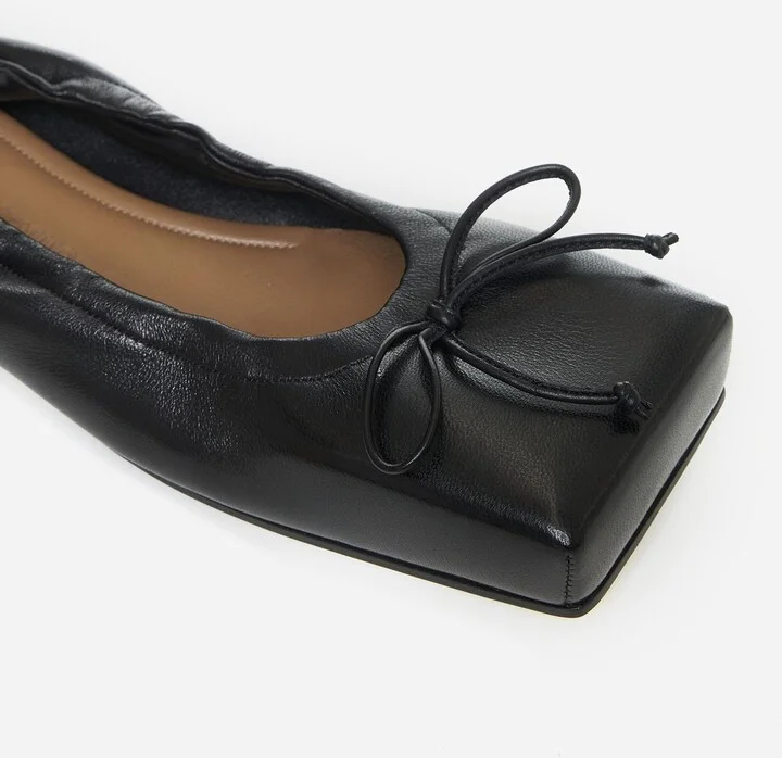 Ballet Leather Ballet Flats - Image 4