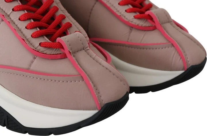 Ballet Pink Chic Padded Women's Sneakers - Image 3