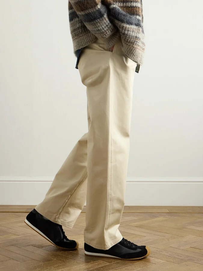 Ballet Runner 2.0 Suede-Trimmed Leather Sneakers - Image 2