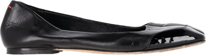 Ballet Shoes in Black Leather