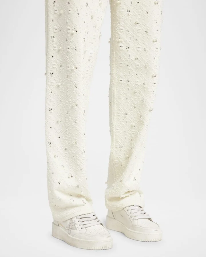 Ballstar Crystal Leather Low-Top Sneakers - Image 4