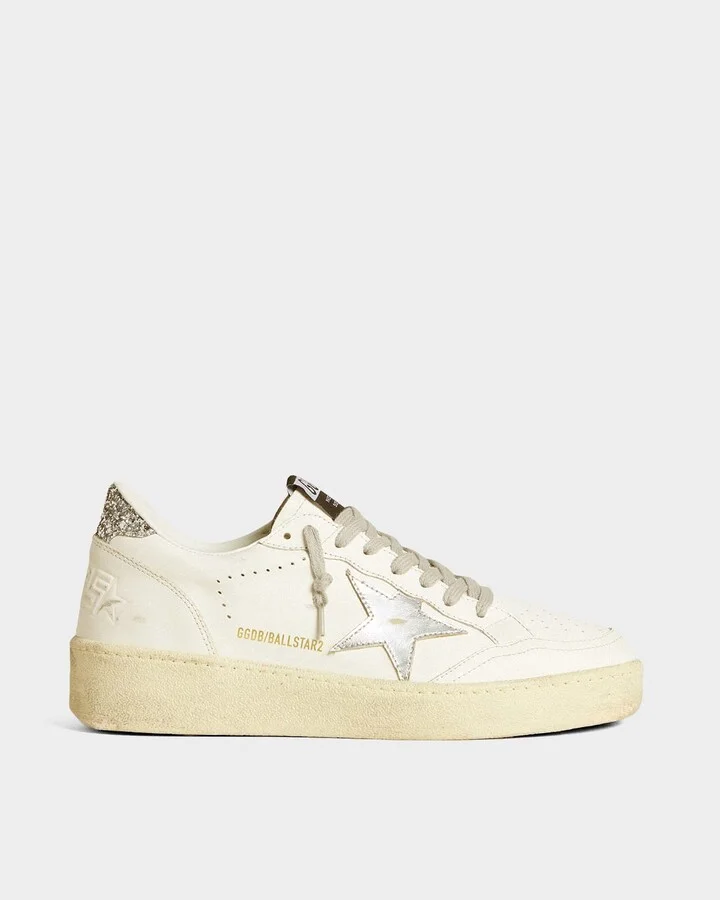 Ballstar Crystal Leather Low-Top Sneakers