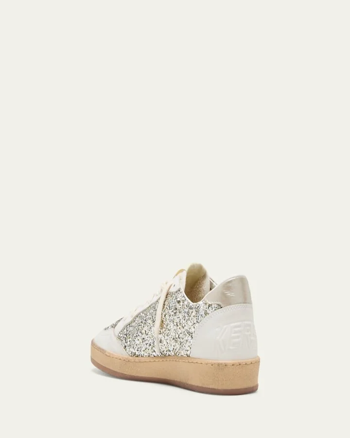 Ballstar Glitter Leather Low-Top Sneakers - Image 11