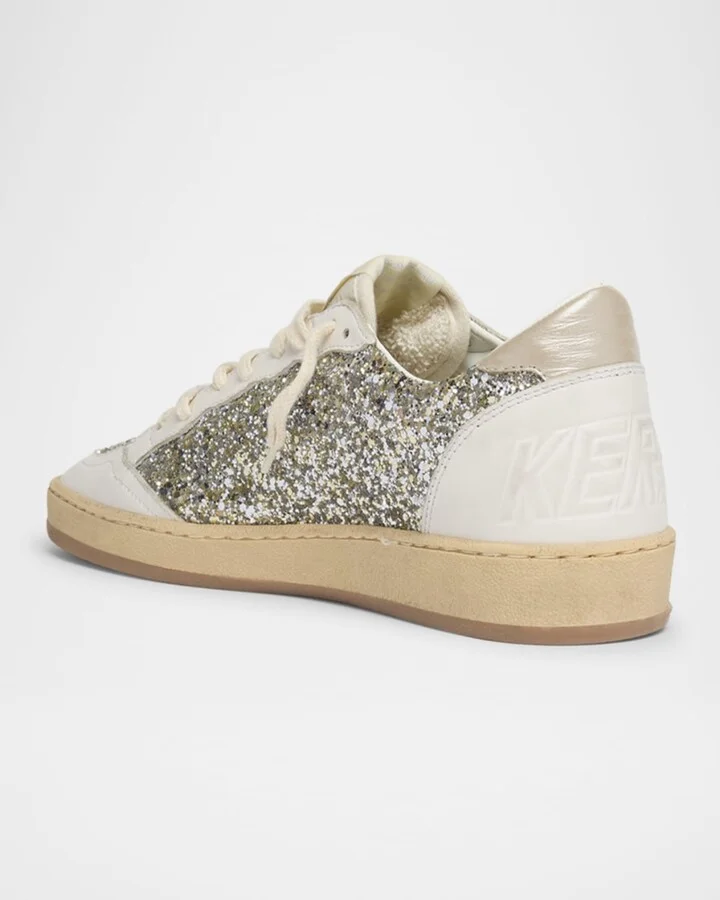 Ballstar Glitter Leather Low-Top Sneakers - Image 9