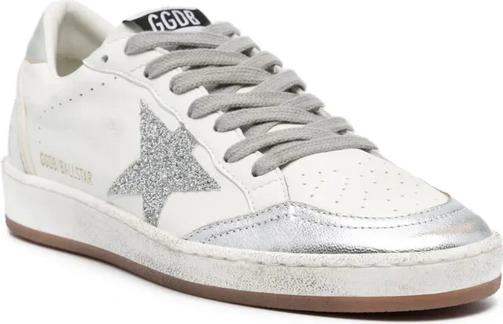 Ballstar glittered leather sneakers - Image 2