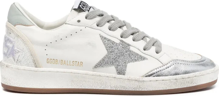 Ballstar glittered leather sneakers
