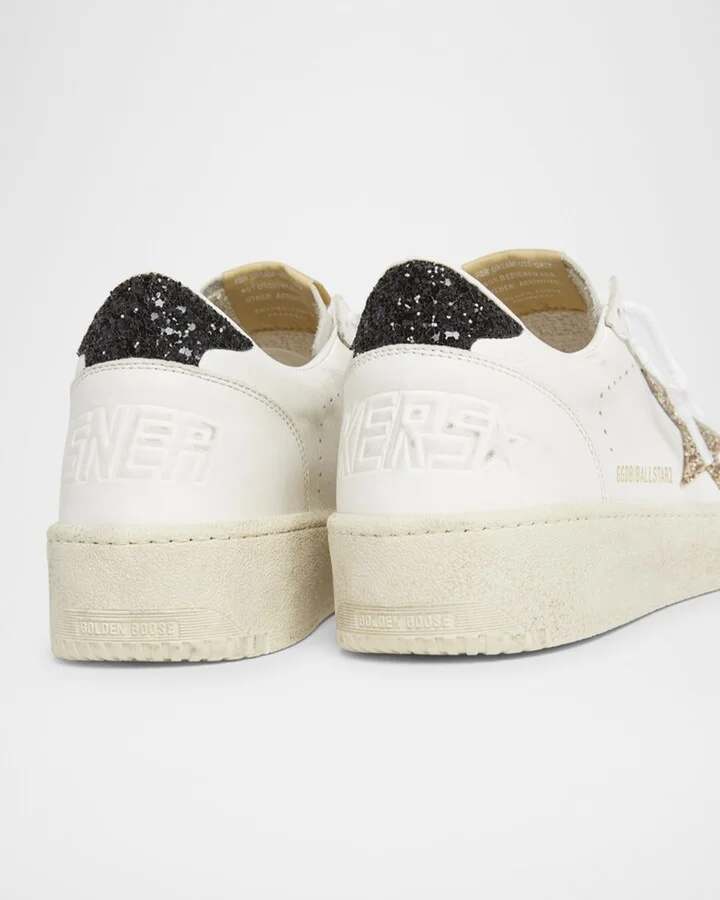 Ballstar Leather Glitter Low-Top Sneakers - Image 5