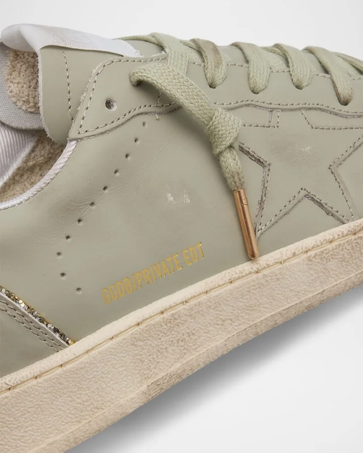 Ballstar Leather Glitter Low-Top Sneakers - Image 5