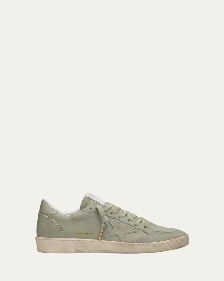 Ballstar Leather Glitter Low-Top Sneakers
