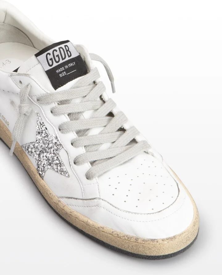 Ballstar Leather Glitter Sneakers - Image 3