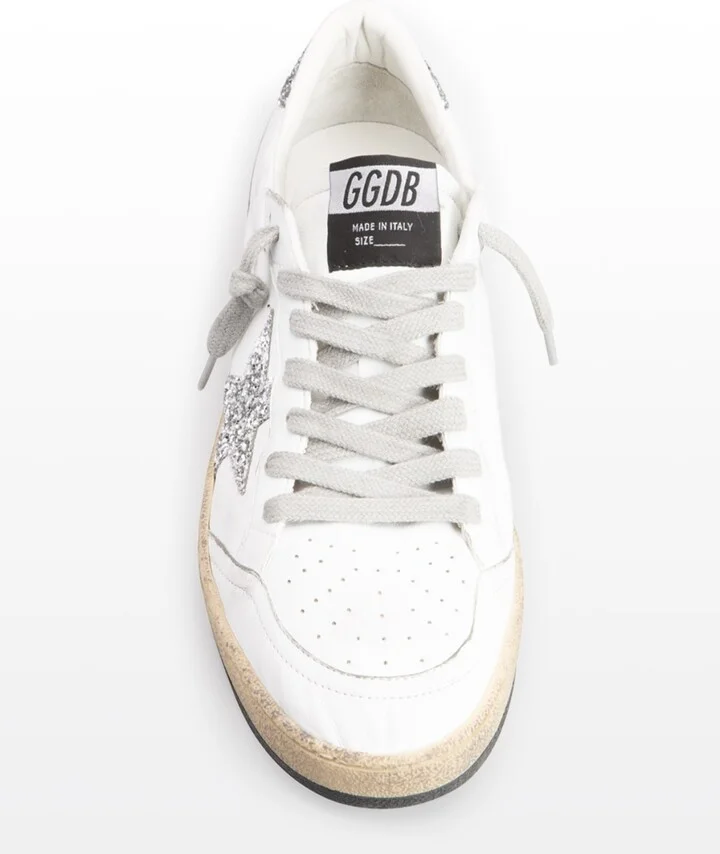 Ballstar Leather Glitter Sneakers - Image 4