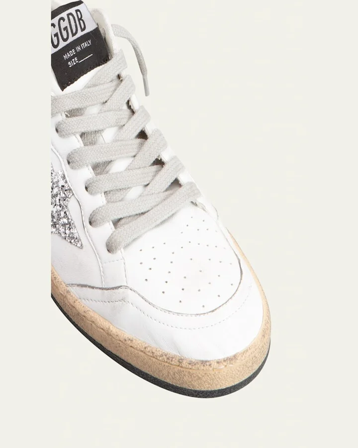 Ballstar Leather Glitter Sneakers - Image 2