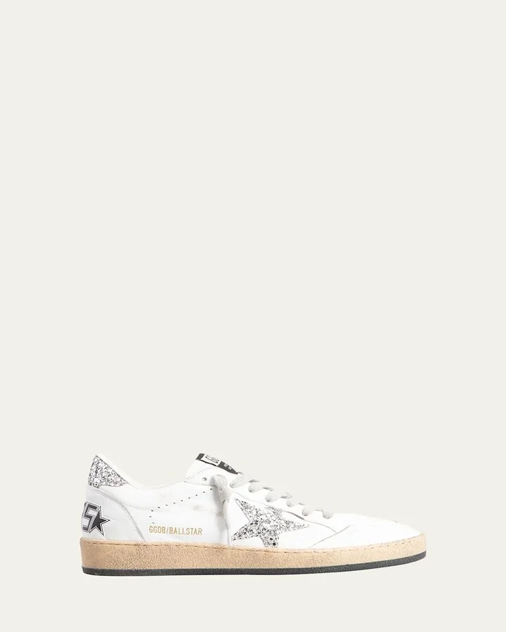 Ballstar Leather Glitter Sneakers