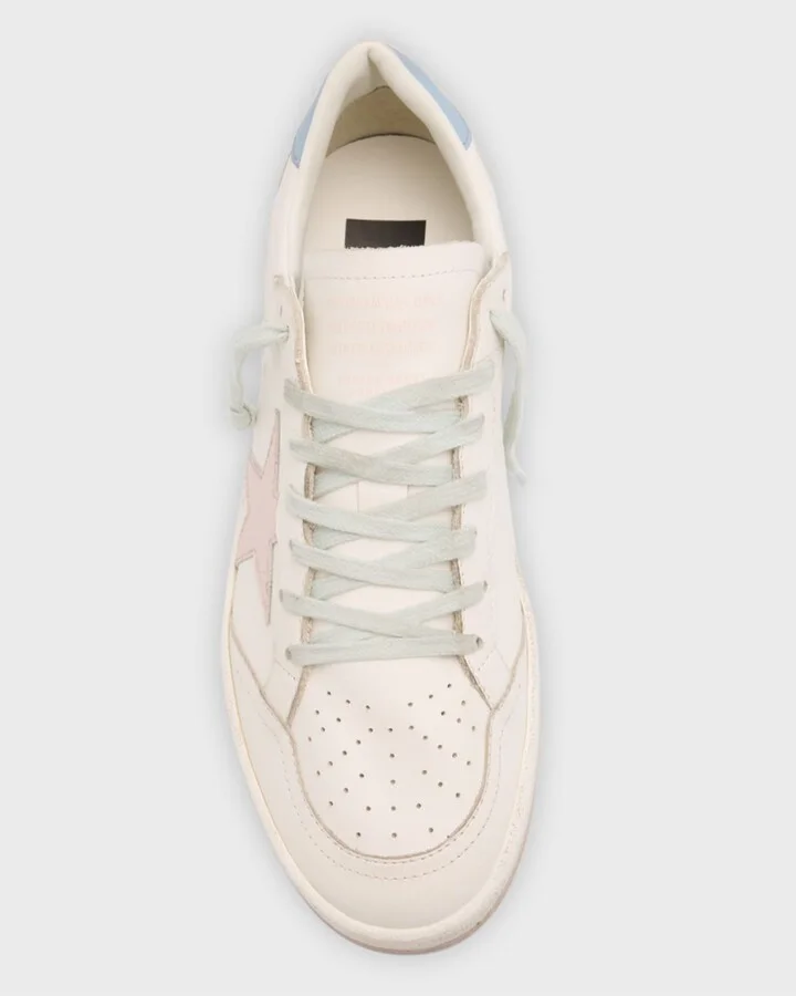 Ballstar Mixed Leather Low-Top Sneakers - Image 3