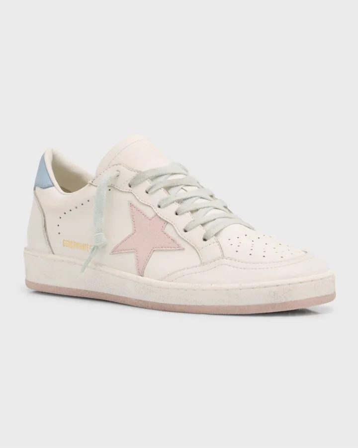 Ballstar Mixed Leather Low-Top Sneakers - Image 5