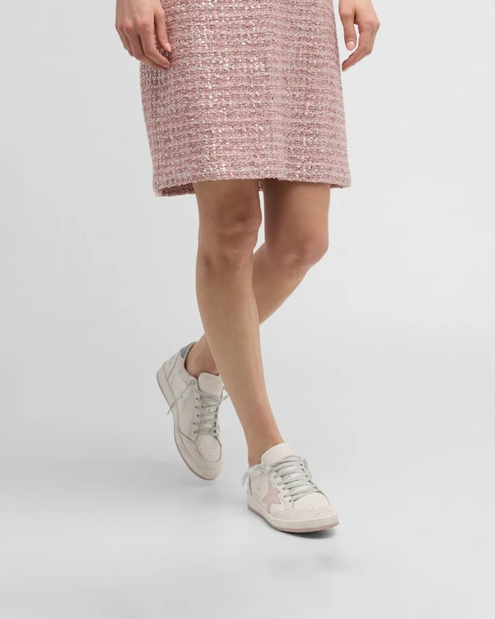 Ballstar Mixed Leather Low-Top Sneakers - Image 7