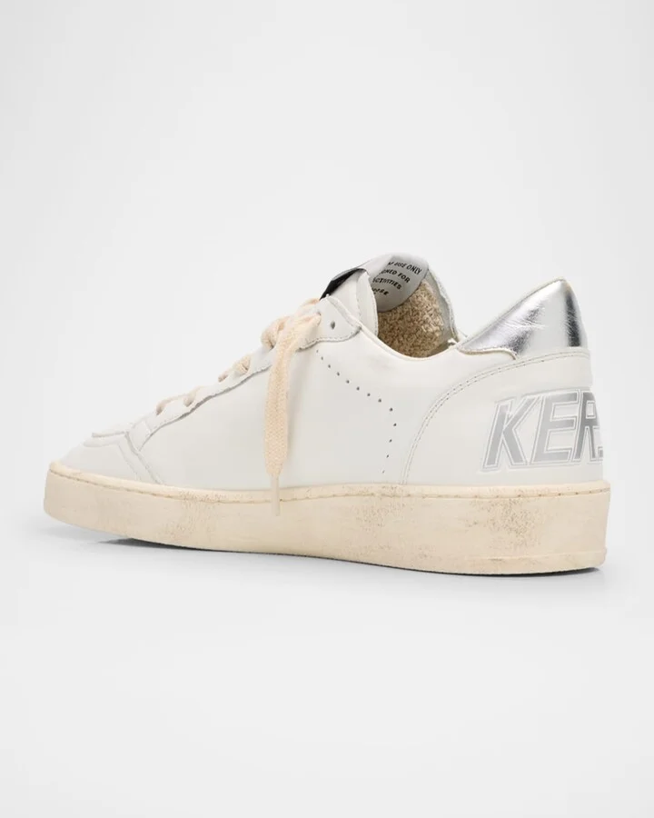 Ballstar Mixed Leather Low-Top Sneakers - Image 4