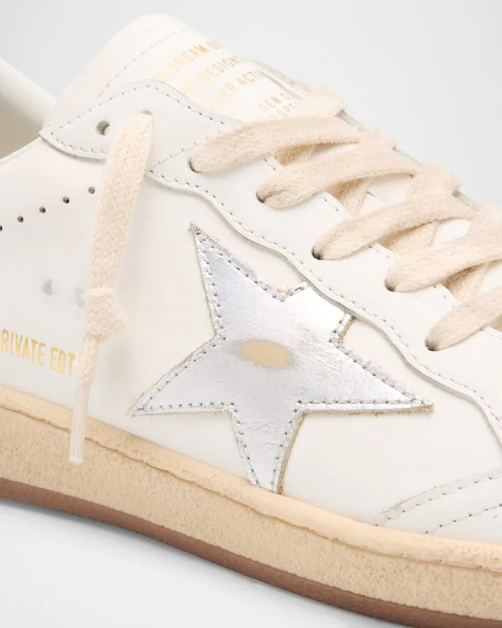Ballstar Mixed Leather Low-Top Sneakers - Image 8