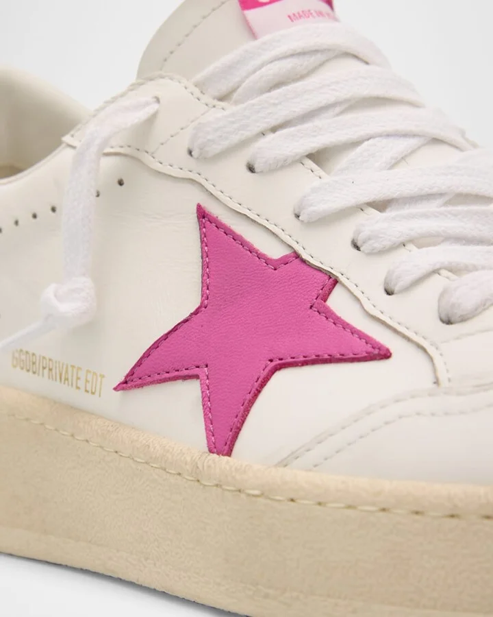 Ballstar Mixed Leather Low-Top Sneakers - Image 9