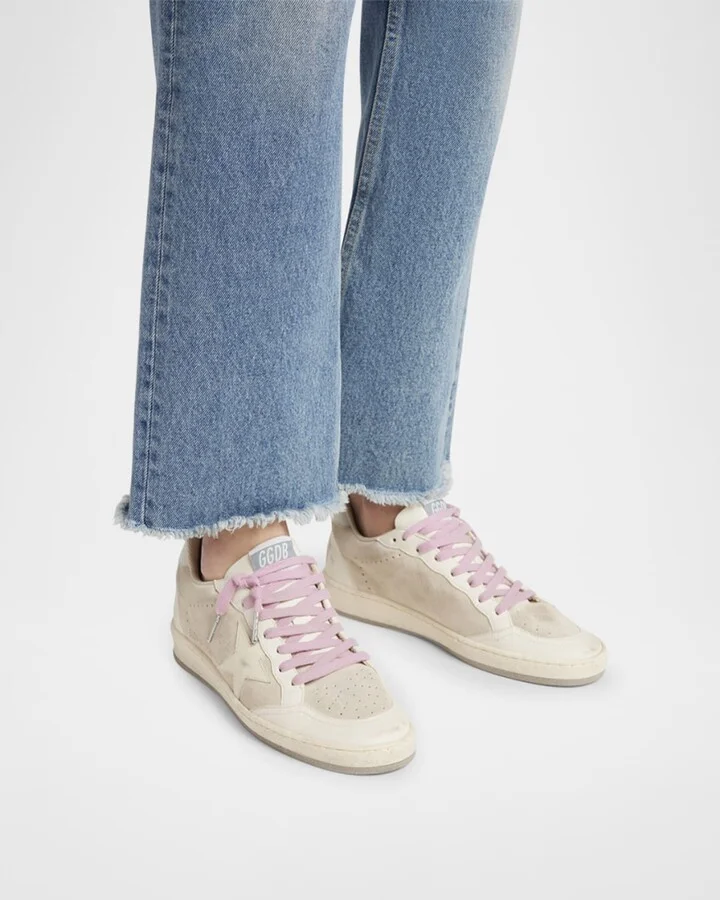 Ballstar Mixed Leather Low-Top Sneakers - Image 2