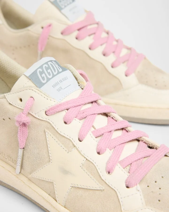 Ballstar Mixed Leather Low-Top Sneakers - Image 3