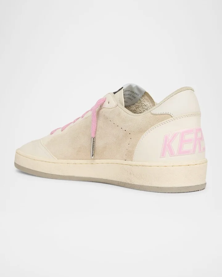 Ballstar Mixed Leather Low-Top Sneakers - Image 8