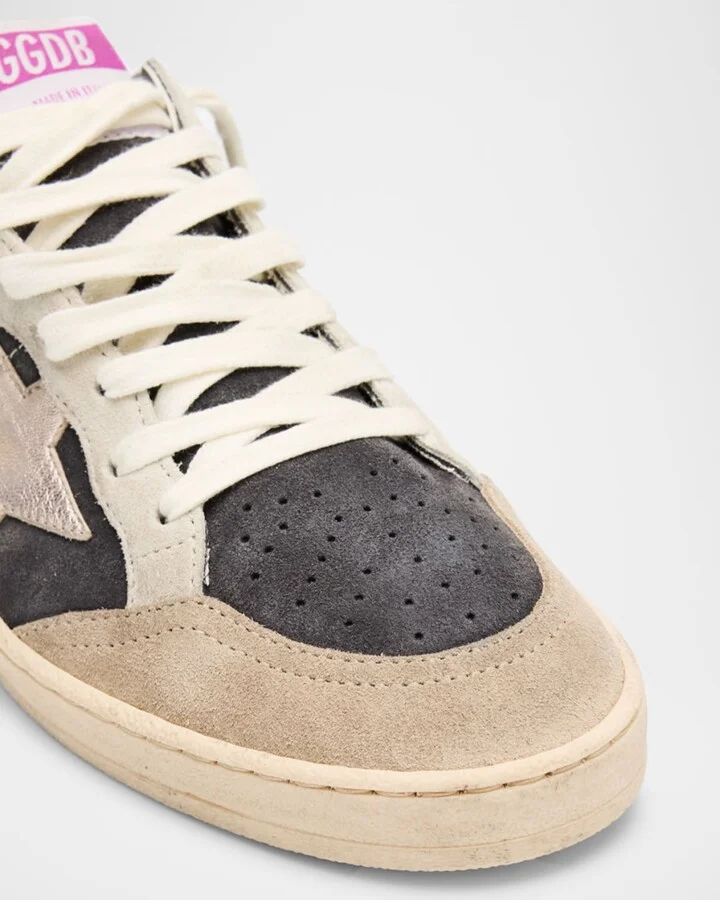 Ballstar Mixed Leather Low-Top Sneakers - Image 7