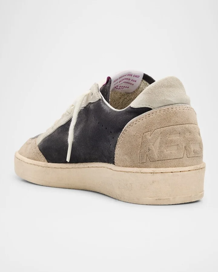 Ballstar Mixed Leather Low-Top Sneakers - Image 8