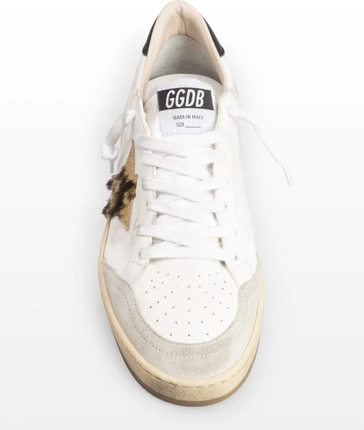 Ballstar Mixed Leather Low-Top Sneakers - Image 8