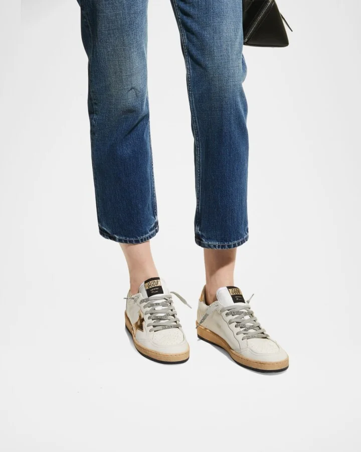 Ballstar Mixed Leather Low-Top Sneakers - Image 4