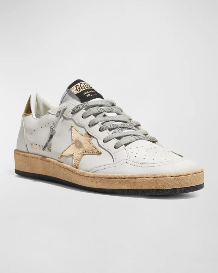 Ballstar Mixed Leather Low-Top Sneakers - Image 5