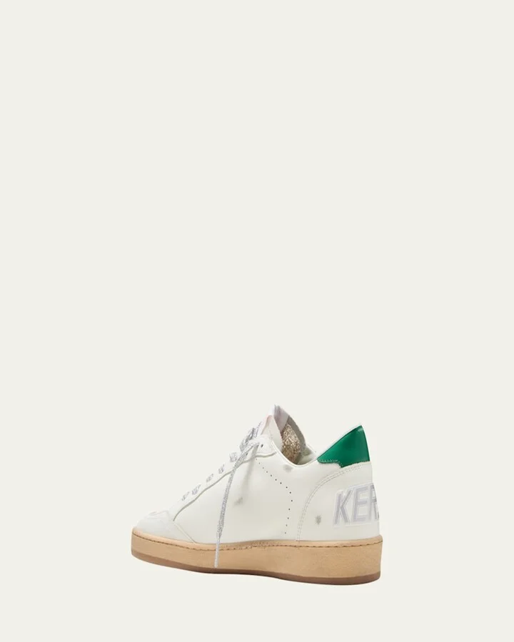 Ballstar Mixed Leather Low-Top Sneakers - Image 2