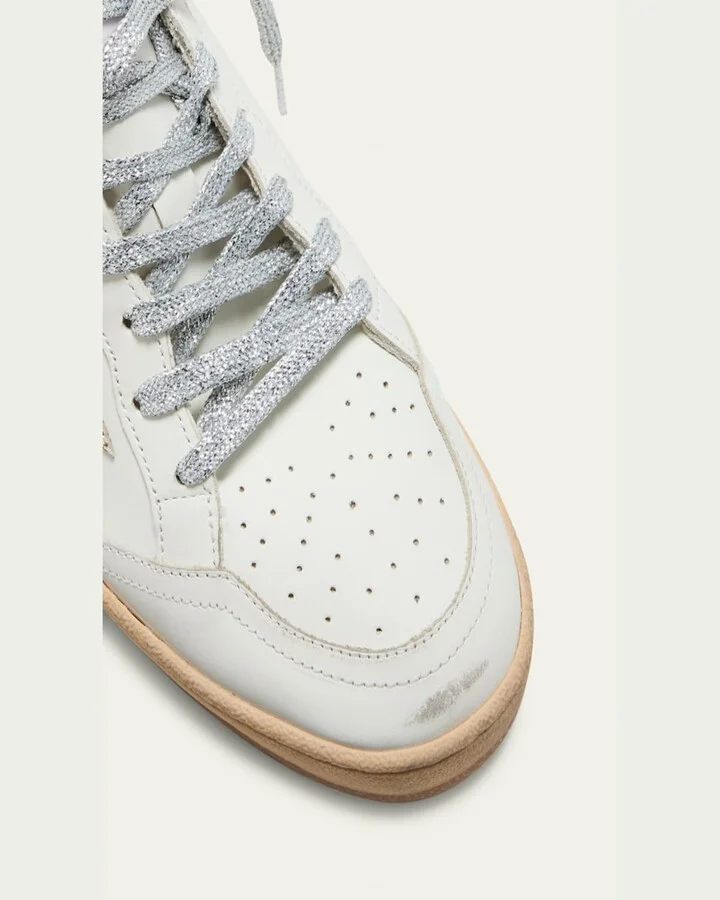 Ballstar Mixed Leather Low-Top Sneakers - Image 3