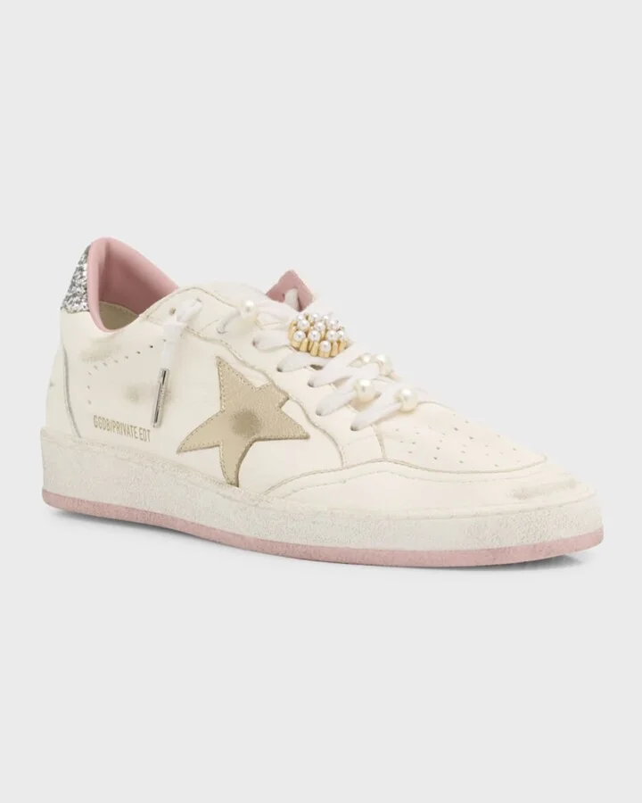 Ballstar Pearly Glitter Low-Top Sneakers - Image 9