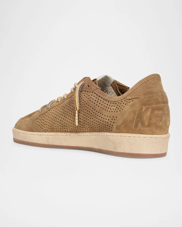 Ballstar Peforated Suede Low-Top Sneakers - Image 3