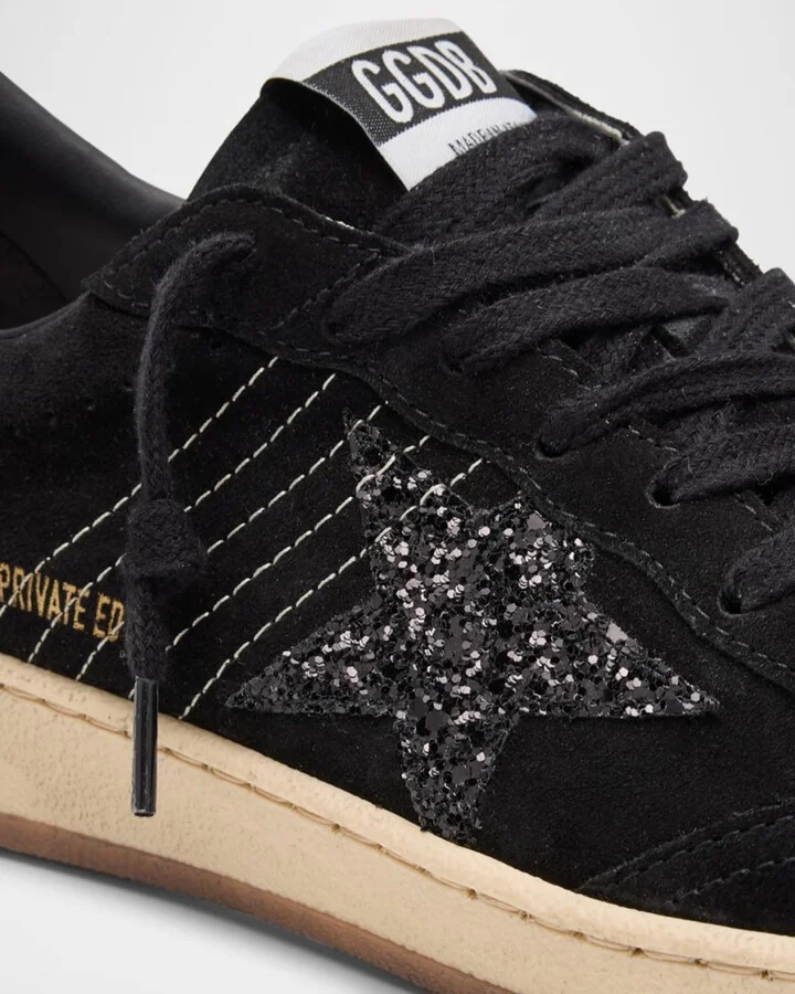 Ballstar Suede Glitter Low-Top Sneakers - Image 3