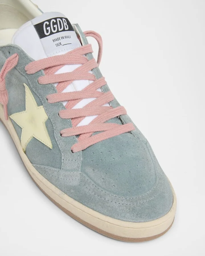 Ballstar Suede Metallic Low-Top Sneakers - Image 2