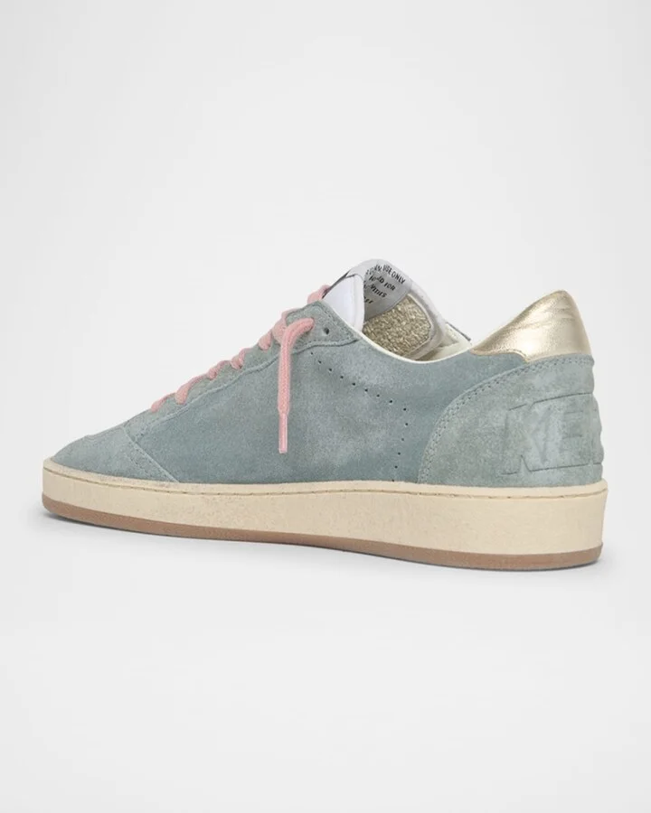 Ballstar Suede Metallic Low-Top Sneakers - Image 9