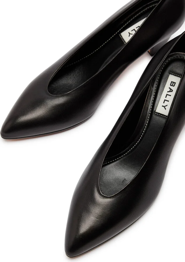 Bally Aline 55 Leather Pumps - Image 3