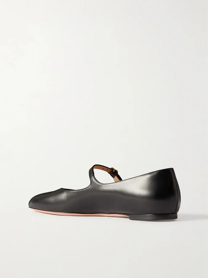 BALLY - Banya Leather Mary Jane Ballet Flats - Black - Image 3