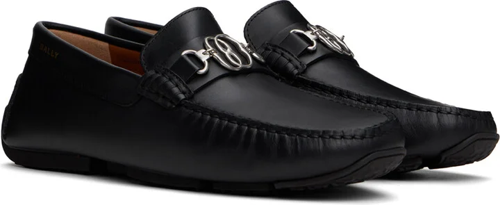 Bally Black Pilot Pexon Loafers - Image 4