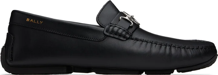 Bally Black Pilot Pexon Loafers