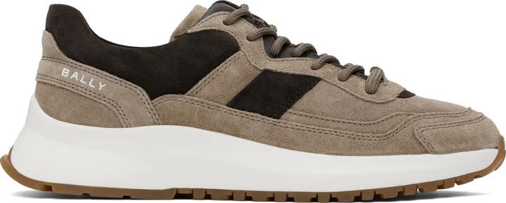 Bally Brown Outline Sneakers