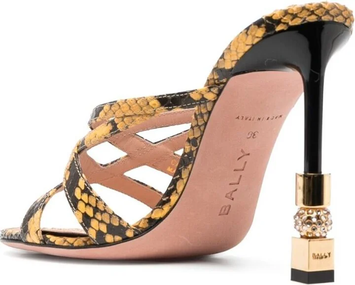 Bally Carolyn Leather Mules - Image 3