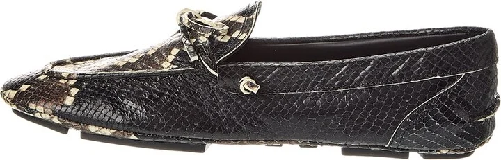 Bally Gaspar Snake-Embossed Leather Loafer - Image 2