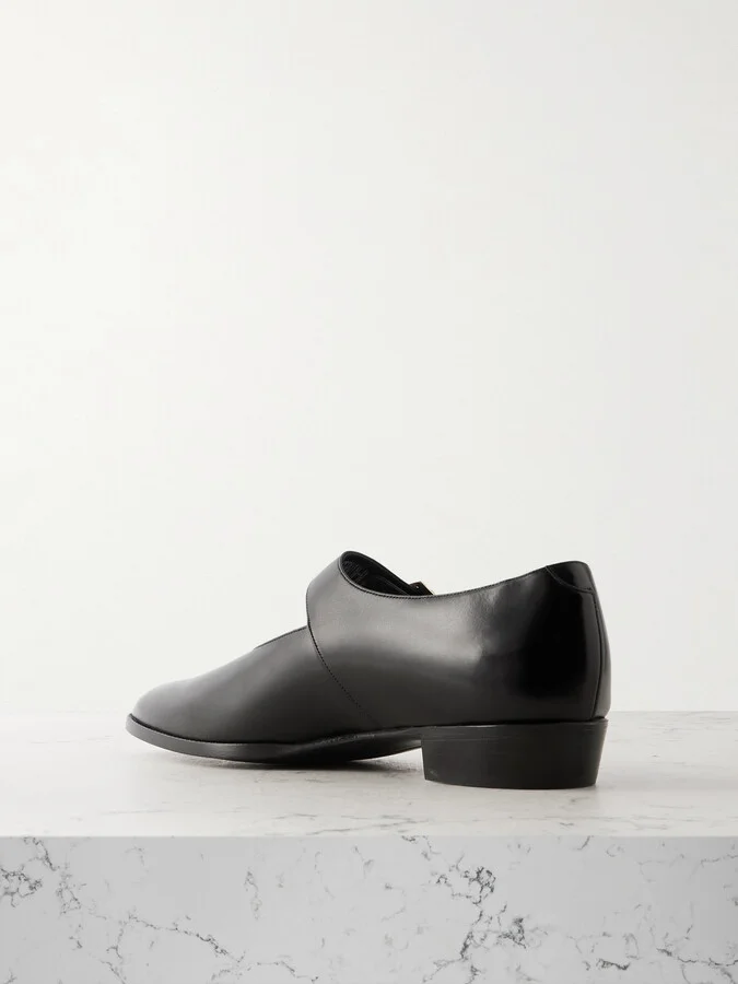 BALLY - Gerwin Glossed-leather Mary Jane Flats - Black - Image 3