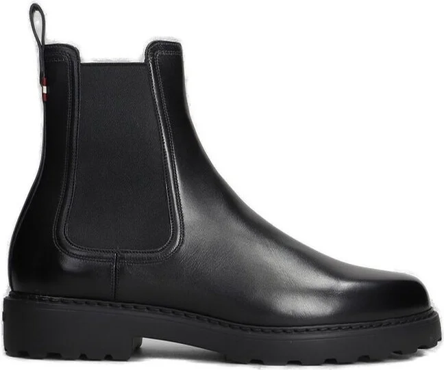 Bally Gevon Round-Roe Ankle Boots