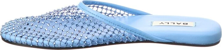 Bally Greek Mesh & Leather Mule - Image 2